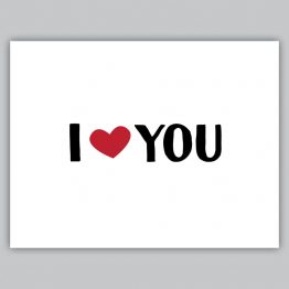 I HEART YOU Card