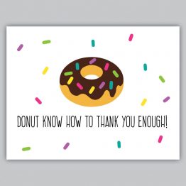 TY DONUT Card